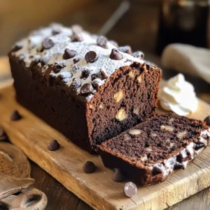 To make the Chocolate Espresso Loaf, gather these items: - 1 ½ cups all-purpose flour - 1 cup granulated sugar - ½ cup unsweetened cocoa powder - 1 teaspoon baking powder - ½ teaspoon baking soda - ¼ teaspoon sea salt - 2 large eggs, at room temperature - ½ cup vegetable oil - 1 cup brewed espresso, cooled to room temperature - 1 teaspoon pure vanilla extract - ½ cup semi-sweet chocolate chips - ¼ cup chopped walnuts (optional) The dry ingredients form the base of your loaf. Each plays a key role: - All-purpose flour: This gives structure and helps the loaf rise. - Granulated sugar: Adds sweetness and helps with browning. - Unsweetened cocoa powder: Provides rich chocolate flavor. - Baking powder: This helps the loaf rise and become fluffy. - Baking soda: Works with the espresso to create a nice lift. - Sea salt: Enhances flavors and balances sweetness. Mix these dry items well to ensure even flavor and texture. You can elevate your loaf with these tasty extras: - Chopped walnuts: They add crunch and a nutty flavor. - Extra chocolate chips: For more chocolatey goodness, feel free to add more! - Spices: A pinch of cinnamon or nutmeg can add warmth. These add-ins let you customize your loaf and make it your own. First, preheat your oven to 350°F (175°C). This helps the loaf bake evenly. Grease a 9x5 inch loaf pan with butter or oil. Then, line the bottom with parchment paper. This makes it easy to remove the loaf later. In a large bowl, whisk together the dry ingredients. Combine 1 ½ cups all-purpose flour, 1 cup granulated sugar, ½ cup cocoa powder, 1 teaspoon baking powder, ½ teaspoon baking soda, and ¼ teaspoon sea salt. Mix until it is airy and well combined. In a separate bowl, crack 2 large eggs and whisk them until smooth. Gradually add ½ cup vegetable oil, 1 cup cooled espresso, and 1 teaspoon vanilla extract. Stir until everything blends together. Now, pour the wet mixture into the dry ingredients. Gently fold them together using a spatula. Be careful not to overmix; a few lumps are okay! Once combined, add ½ cup semi-sweet chocolate chips and ¼ cup chopped walnuts if you like. Fold these in gently. Next, transfer the batter into your prepared loaf pan. Use a spatula to smooth the top. Bake in the oven for 55-60 minutes. Check for doneness by inserting a toothpick into the center. It should come out clean or with a few moist crumbs. When the loaf is ready, remove it from the oven. Let it cool in the pan for 10 minutes. After that, carefully move it to a wire rack. Let it cool completely to let the flavors meld. To get a soft and moist Chocolate Espresso Loaf, follow these tips: - Use room temperature eggs. This helps mix better. - Don’t overmix the batter. A few lumps are okay. - Fold in chocolate chips gently. This keeps them from sinking. - Bake at 350°F (175°C) for even cooking. - Check doneness with a toothpick. It should come out clean. Avoid these common pitfalls: - Using cold eggs can lead to a dense loaf. - Overmixing can make the loaf tough. - Not measuring ingredients correctly can throw off the texture. - Forgetting to grease the pan can cause sticking. - Opening the oven too soon can lead to sinking. Make your loaf even better with these ideas: - Add a pinch of cinnamon for warmth. - Use dark chocolate chips for a richer taste. - Top with powdered sugar for a pretty finish. - Serve with whipped cream or vanilla ice cream. - Slice and arrange on a wooden board for a rustic look. {{image_4}} You can change the flavor of your loaf by adding nuts or different chocolates. For nuts, I love using walnuts, but pecans or almonds work well too. Chop them roughly and fold them in at the end. If you want to switch up the chocolate, try using dark chocolate chips or even white chocolate for a sweeter bite. Mixing different chocolates gives your loaf a rich taste and unique look. Spices and extracts can elevate your chocolate espresso loaf. Adding a bit of cinnamon or nutmeg brings warmth to the chocolate. A dash of espresso powder can also boost the coffee flavor. If you want a hint of fruitiness, try adding orange or almond extract. These little changes can make your loaf feel special and exciting. Finishing touches can make your loaf truly shine. A simple glaze of powdered sugar and milk can add a sweet shine. For a more decadent option, melt semi-sweet chocolate and drizzle it over the top. You can also sprinkle some sea salt on the glaze for a fun contrast. Top your slices with whipped cream or vanilla ice cream for an extra treat. These additions make the loaf not just a dessert but a delightful experience. To keep your chocolate espresso loaf fresh, wrap it tightly in plastic wrap. This helps keep out air and moisture. You can store it at room temperature for up to three days. If you want it to last longer, consider refrigerating it. Just remember to wrap it well to avoid drying out. You can freeze chocolate espresso loaf for up to three months. First, let the loaf cool completely. Then, slice it into pieces, if you wish. Wrap each slice in plastic wrap and place them in a freezer-safe bag. Label the bag with the date. This way, you can enjoy a slice anytime you want a treat! To refresh leftover slices, let them sit at room temperature for about 30 minutes. You can also warm them in the oven. Preheat your oven to 350°F (175°C) and heat the slices for about 5-10 minutes. This warms them up and brings back their soft texture. Enjoy with a cup of coffee or tea for a delightful snack! If you want to skip the eggs, use unsweetened applesauce. A quarter cup of applesauce works well. You can also use flaxseed meal. Mix one tablespoon of flaxseed meal with three tablespoons of water. Let it sit for five minutes to thicken. This can replace one egg in your recipe. Both options keep the loaf moist and help bind the ingredients together. Yes, you can make the loaf without espresso. Use brewed coffee for a similar flavor. If you prefer, you can also use hot water. Just add a bit of cocoa powder to keep the chocolate taste strong. Your loaf may have a milder flavor, but it will still be delicious. Chocolate espresso loaf lasts about three to four days at room temperature. Wrap it tightly in plastic wrap or store it in an airtight container. If you want it to last longer, you can freeze it. The loaf freezes well for up to three months. Just slice it first for easy thawing later. This article covered all you need to know about making chocolate espresso loaf. We explored ingredients and shared step-by-step instructions to guide your baking. I provided tips for the best texture and flavor while avoiding common mistakes. You learned about variations, storage, and even answered some FAQs. Now, it’s your turn to try this recipe. Enjoy the taste and impress your friends! Happy baking!