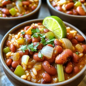 To make my Slow Cooker Cajun Red Beans & Rice, you need: - 1 pound dried red beans - 1 large onion - 1 green bell pepper - 2 celery stalks - 4 cloves garlic These ingredients form the heart of the dish. The red beans provide a rich base. The onion, bell pepper, celery, and garlic add layers of flavor. Next, we add the seasonings and liquids: - Cajun seasoning blend - 1 teaspoon dried thyme - 1 teaspoon smoked paprika - 6 cups vegetable broth The Cajun seasoning gives the beans their kick. Dried thyme and smoked paprika deepen the flavor. Vegetable broth brings everything together and makes the dish creamy. You can customize your dish with optional add-ins: - Jalapeño for added heat - Salt and black pepper, to taste - Fresh parsley for garnish If you want more spice, add diced jalapeño. Salt and pepper enhance the flavors. Fresh parsley adds a pop of color and freshness. These ingredients make this comfort meal a must-try! - Start with 1 pound of dried red beans. Rinse them well and soak overnight. - In your slow cooker, combine the soaked red beans with the diced onion, green bell pepper, celery, and minced garlic. - Add 1 tablespoon of Cajun seasoning, 1 teaspoon of dried thyme, and 1 teaspoon of smoked paprika. - If you like spice, toss in the diced jalapeño. - Pour in enough vegetable broth to cover the beans and veggies, about 6 cups. - Add 2 bay leaves to the mix and stir well. - Cover your slow cooker and set it on low heat for 6-8 hours or high heat for 4-5 hours. - Check the beans after the time is up. They should be tender and creamy. - Once cooked, remove the bay leaves from the slow cooker. - If you want a thicker texture, mash some beans gently with a fork or spoon. - While doing this, cook 2 cups of long-grain white rice in a separate pot, following package instructions. - Serve a big scoop of Cajun red beans over the fluffy rice. - Garnish with chopped fresh parsley for a fresh touch. For the best flavor, use a high-quality Cajun seasoning blend. Look for one with a good mix of spices like paprika, cayenne, and garlic. This balance gives the dish its heartwarming taste. If you like some heat, add diced jalapeño. It brings a fresh kick that pairs well with the beans. Start with half a jalapeño and adjust to your taste. To make your red beans creamy, mash a portion after cooking. Use a fork or the back of a spoon. This adds a nice texture and helps coat the rice. For the rice, follow the package instructions closely. Bring water to a boil before adding the rice. This step ensures fluffy grains and a perfect base for your beans. When serving, use deep bowls for a cozy feel. Scoop the Cajun red beans over the rice, letting the colors shine. A sprinkle of fresh parsley adds a burst of green and freshness. For a fun touch, add a lime wedge on the side. A dash of hot sauce can kick things up a notch for those who love heat. {{image_4}} You can make this dish heartier with meat. Adding sausage or ham brings a rich flavor. I recommend using smoked sausage for a great taste. Simply slice it and add it with the beans and veggies. You can use about 12 ounces of sausage. For ham, chop it into bite-sized pieces. Add it in the last hour of cooking for the best results. If you prefer a meatless meal, there are good options. You can swap in mushrooms for a savory touch. They add texture and flavor. Using smoked tofu is also a great choice. Just cube it and add it at the same time as your beans. The spice level can change based on your taste. If you like it hotter, add more jalapeño or other peppers. You could also include a dash of cayenne pepper. Start small and taste as you go. For those who want a different flavor, consider other spices. You can add cumin for a warm touch or oregano for a fresh twist. Experiment with your favorites to make this dish your own. If you want to cook this dish faster, try an Instant Pot. Use the sauté function first to cook the veggies. Then, add the beans, spices, and broth. Cook on high pressure for 35 minutes. Let it release naturally for 10 minutes before quick-releasing the rest. You can also make this dish on the stovetop. In a large pot, combine all the ingredients. Bring to a boil, then lower the heat. Simmer for about 1.5 to 2 hours. Stir often and check the beans for tenderness. This method gives you a great flavor but takes a bit longer. To store your leftover Cajun red beans and rice, first let it cool down. Use airtight containers to keep the flavors fresh. You can refrigerate it for up to 4 days. If you want to enjoy it later, it's best to freeze it. To freeze this dish, portion it into smaller containers. Make sure the containers are freezer-safe. You can freeze it for up to 3 months. When you’re ready to eat, let it thaw in the fridge overnight before reheating. To reheat, you can use the microwave or stovetop. If using a microwave, heat in short bursts, stirring in between. On the stovetop, add a splash of broth or water to keep it moist. This helps the dish stay flavorful and creamy. Red beans are the best choice for this dish. They have a creamy texture and rich flavor. They cook well and hold their shape. Other beans, like kidney beans, can work too, but they are firmer. Black beans have a different flavor and texture, so they are not ideal. Stick with red beans for that classic taste. Yes, you can easily make this dish vegetarian or vegan. Use vegetable broth instead of chicken or beef broth. For protein, skip the meat or add tofu or tempeh. You can also use smoked paprika to give it a meaty flavor without the meat. This way, you still get a hearty meal that everyone can enjoy. To make more servings, just scale up the ingredients. For every extra two servings, add another half pound of beans. Increase the broth and spices in similar amounts. Keep the rice ratio the same, cooking about one cup of rice for every two servings. Always check for flavor as you adjust, so it tastes just right! This post covered making delicious Cajun Red Beans and Rice. You learned about key ingredients and cooking steps. We explored tips for better flavor and serving suggestions. Variations let you personalize each dish, while storage info helps with leftovers. Enjoy experimenting with this recipe. It's easy to make and perfect for any meal. Cooking should be fun, so try new flavors and add your twist! Happy cooking!