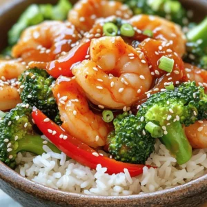 - 1 lb large shrimp, peeled and deveined - 2 cups broccoli florets, fresh or frozen - 1 red bell pepper, sliced into thin strips - 1/4 cup sweet chili sauce - 2 tablespoons soy sauce (low-sodium preferred) - 1 tablespoon cornstarch - 1 tablespoon sesame oil - 2 garlic cloves, minced - 1 teaspoon fresh ginger, grated - Salt and pepper to taste - Cooked jasmine rice (for serving) - Sesame seeds (for garnish) - Green onions, thinly sliced (for garnish) Using fresh ingredients makes a big difference. Choose shrimp that smell clean and have a firm texture. Look for bright green broccoli that feels crisp. The red bell pepper should be shiny and firm. Use a good sweet chili sauce; it should balance sweetness and heat well. Low-sodium soy sauce helps keep the dish healthy without losing flavor. If you have a shellfish allergy, try using chicken or tofu instead. For soy allergies, coconut aminos can replace soy sauce with a similar taste. Cornstarch can be swapped with arrowroot powder for a gluten-free option. If sesame oil poses an issue, try olive oil or avocado oil instead. Start by marinating the shrimp. In a medium bowl, mix together the shrimp, soy sauce, cornstarch, and a pinch of salt and pepper. It is important to coat each shrimp well. Let the shrimp sit for about 10 minutes. This will help them soak up the flavors. While the shrimp marinates, prepare the broccoli. Fill a pot with water and bring it to a rapid boil. Once boiling, add the broccoli florets. Blanch them for 2-3 minutes. You want them bright green and tender-crisp. After blanching, drain the broccoli. Quickly place it in cold water to stop cooking. Set the broccoli aside for later. Now, it’s time to cook. Heat sesame oil in a large skillet or wok over medium-high heat. Once the oil is hot, add minced garlic and grated ginger. Sauté for about 30 seconds. This will release a wonderful aroma. Next, increase the heat slightly. Add the marinated shrimp to the skillet. Cook them for about 2-3 minutes. Stir occasionally until the shrimp turns pink and opaque. After the shrimp is cooked, add in the sliced red bell pepper and the blanched broccoli. Stir-fry everything for another 2-3 minutes. You want the veggies to stay crunchy and mix well with the shrimp. Finally, drizzle sweet chili sauce over the mixture. Stir gently to coat everything evenly. Let it cook for another minute to heat through. Remove from heat and serve over jasmine rice. Garnish with sesame seeds and sliced green onions for a lovely finish. Enjoy your flavorful dinner delight! Cooking shrimp is simple but needs attention. Start with large, peeled, and deveined shrimp. Marinating them in soy sauce and cornstarch adds flavor and texture. Aim for a cooking time of 2-3 minutes. The shrimp should turn pink and opaque. If they curl up tightly, they may be overcooked. Remove them from heat as soon as they are done. For vibrant broccoli, blanching is key. First, boil water and add the florets. Cook them for only 2-3 minutes. The broccoli should be bright green and tender-crisp. After boiling, quickly place them in cold water. This stops the cooking and keeps the color. Avoid overcooking, as soggy broccoli isn't tasty. To boost flavor, consider adding fresh herbs. Cilantro or basil can bring a fresh touch. A squeeze of lime juice before serving adds zest. If you enjoy heat, try red pepper flakes or Sriracha. For a nutty taste, sprinkle toasted sesame seeds on top. These small changes can make your dish even more delightful. {{image_4}} You can swap shrimp for chicken or tofu. For chicken, use boneless, skinless breasts. Cut them into bite-sized pieces. Marinate the chicken just like the shrimp. Cook until golden brown. For tofu, use firm or extra-firm. Cut it into cubes and press to remove excess water. Cook it until crispy for a tasty bite. Feel free to change the veggies in this dish. Carrots add a nice crunch and sweetness. Simply slice them thin and add them with the broccoli. Peas are another great option. They add color and a sweet touch. You can also use snap peas or bell peppers. Get creative with your favorite vegetables! To make this dish gluten-free, choose tamari instead of soy sauce. Tamari has a similar flavor but is made without wheat. Always check labels on sweet chili sauce. Some brands may contain gluten. Look for gluten-free options to keep your meal safe and tasty. Enjoy this sweet chili shrimp and broccoli dish without worry! After enjoying your sweet chili shrimp and broccoli, let leftovers cool. Place them in an airtight container. Store the container in the fridge. This dish stays fresh for 2-3 days. Make sure to keep the shrimp and broccoli separate from the rice if possible. This helps keep everything fresh and tasty. To reheat, use the microwave or a skillet. If using the microwave, place the shrimp and broccoli in a bowl. Heat for about 1-2 minutes. Stir halfway through to heat evenly. If using a skillet, warm over medium heat. Add a splash of water to keep it moist. Stir until heated through, about 5 minutes. Freezing this dish is possible, but the texture may change. If you want to freeze it, cool it first. Use a freezer-safe container. It’s best to store shrimp and veggies separately if you can. This way, you can enjoy the shrimp and broccoli later, a few months down the line. To thaw, place in the fridge overnight before reheating. Yes, you can use frozen shrimp. Just make sure to thaw them first. Place them in cold water for about 15 minutes. Once thawed, peel and devein them if needed. The taste will still be great! Sweet Chili Shrimp and Broccoli pairs well with jasmine rice. You can also serve it with noodles or steamed quinoa. For a fresh touch, add a side salad or some spring rolls. This adds color and variety to your meal. If you like heat, add some crushed red pepper flakes. You can also stir in sriracha or chili paste. For a fresh kick, try adding sliced fresh jalapeños. Adjust the spice to match your taste. Enjoy the extra flavor! This blog post covered key ingredients, instructions, and tips for making Sweet Chili Shrimp and Broccoli. I shared how to select quality ingredients and offered substitutions for allergens. You learned step-by-step methods for cooking, marinating, and achieving the perfect texture for shrimp and broccoli. I also provided tips for variations and proper storage. Experiment with different proteins and vegetables to make it your own. Now, you can enjoy a delicious meal that fits your needs. Happy cooking!