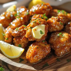For garlic butter chicken bites, you need: - 1 lb (450g) boneless, skinless chicken breasts, cut into bite-sized pieces - 4 tablespoons unsalted butter - 4 cloves of garlic, finely minced - 2 tablespoons fresh parsley, chopped - 1 teaspoon dried oregano - 1 teaspoon smoked paprika - Salt and freshly ground black pepper, to taste - Juice of 1 fresh lemon These ingredients create a rich flavor. The chicken absorbs the garlic and butter well. You can add more taste with: - 1/4 teaspoon red pepper flakes for a spicy kick This touch of heat brightens the dish. It’s not too spicy but adds depth. If you lack some ingredients, try these swaps: - Chicken breasts can be replaced with chicken thighs for juiciness. - Use olive oil instead of butter for a healthier option. - Replace fresh parsley with dried parsley if fresh isn’t available. - If you don’t have garlic, garlic powder works in a pinch. These substitutes keep the dish tasty. You still get great flavor even with changes. Start by cutting your chicken breasts into small pieces. This makes them easy to cook and eat. Place the chicken pieces in a large bowl. Add smoked paprika, dried oregano, salt, and pepper. Mix them well so each piece gets coated in spices. This step adds great flavor to our bites. Now, heat a large skillet over medium heat. Add the unsalted butter and let it melt. Once melted, add the minced garlic. Stir it for about 30 seconds. You want it fragrant, not burned. Then, raise the heat to medium-high. Put the seasoned chicken pieces into the skillet. Cook for about 5 to 7 minutes. Stir occasionally to cook evenly. The chicken should turn golden brown and reach 165°F inside. When the chicken is cooked, squeeze fresh lemon juice over it. This brightens the flavor. Toss in the chopped parsley and red pepper flakes if you like heat. Mix everything together. Let it sit for a minute off the heat. This helps the flavors blend before serving. To cook chicken just right, start with fresh chicken. Cut it into equal-sized bits. This helps it cook evenly. Use a good skillet and heat it well. Add butter before the chicken goes in. This keeps the chicken moist and tasty. Cook until it's golden brown all over. The chicken should reach 165°F inside. This means it is safe to eat. Garlic butter chicken bites shine with simple flavors. Fresh parsley adds a bright touch. Smoked paprika gives a warm, smoky taste. You can also add lemon juice for zing. For a spicy kick, try red pepper flakes. If you want to mix it up, add other herbs. Thyme or rosemary can work wonders too. Presenting your chicken bites well makes a big impact. Serve them on a rustic platter. Sprinkle extra parsley on top for color. Add lemon wedges for a fresh look. Toothpicks make it easy for guests to grab bites. Pair these with a simple salad or crusty bread. This creates a full meal that everyone will love. {{image_4}} You can easily add heat to garlic butter chicken bites. Just sprinkle in 1/4 teaspoon of red pepper flakes. This small change brings a bold kick to the dish. Adjust the amount based on your spice tolerance. More flakes mean more heat! This simple tweak makes your bites exciting and flavorful. If you're looking for a meat-free option, try plant-based proteins. You can use tofu, tempeh, or seitan. Cut these into bite-sized pieces just like chicken. Season them the same way with smoked paprika and oregano. Cook in garlic butter until they’re golden brown. You’ll still enjoy that rich, savory flavor without the chicken. Herbs can change the whole dish. Instead of just parsley and oregano, think outside the box. You can try basil, thyme, or rosemary. Each herb brings a new flavor twist. Mix and match to find your favorite blend. Just remember to keep the ratios balanced to let the garlic shine through. Store your garlic butter chicken bites in an airtight container. Make sure to let them cool first. This keeps them fresh and tasty. You can keep them in the fridge for up to three days. If you want to keep them longer, freezing is a great option. When reheating, use a skillet over medium heat. Add a little butter to keep the chicken moist. Heat until warm, stirring often. You can also use a microwave. Just cover the dish to keep the moisture in. Heat in short intervals to avoid overcooking. To freeze, place the chicken bites in a single layer on a baking sheet. Freeze until solid, then transfer to a freezer bag. This way, they won't stick together. Use them within three months for the best flavor. When ready to eat, thaw in the fridge overnight before reheating. It takes about 20 minutes to cook garlic butter chicken bites. You spend 10 minutes prepping the chicken. Cooking in the skillet takes another 10 minutes. This quick time makes it a great snack or meal option. Yes, you can use frozen chicken for this recipe. Make sure to thaw it first. Thawing lets the chicken cook evenly. If you start with frozen chicken, cooking time may increase slightly. Always check that the chicken reaches 165°F (75°C) to ensure it is safe to eat. You can serve garlic butter chicken bites with many side dishes. Here are some ideas: - Fresh salad for a light option - Rice or quinoa for a filling side - Garlic bread to soak up the butter - Veggies like carrots or bell peppers for crunch These pairs enhance the meal and add more flavors. You now know the key ingredients and steps to make garlic butter chicken bites. We explored tips for perfect cooking, flavor boosts, and fun variations. Remember, these bites are easy to customize, so get creative! Store leftovers properly for later enjoyment, and always reheat for the best taste. Follow these guidelines, and you'll impress everyone at your next meal. Enjoy your cooking!