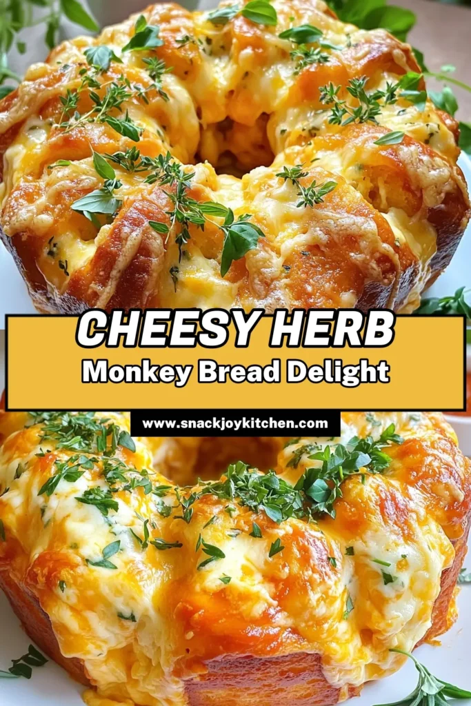 Indulge in delicious Herb Cheese Monkey Bread that's perfect for gatherings or a cozy night in! This easy recipe combines gooey mozzarella and cheddar with fresh herbs, making each bite irresistible. Follow our simple steps to create a cheesy masterpiece your friends and family will love. Don’t wait—click to discover how to make this delightful dish today! #HerbCheeseMonkeyBread #CheesyGoodness #BakingRecipes #ComfortFood