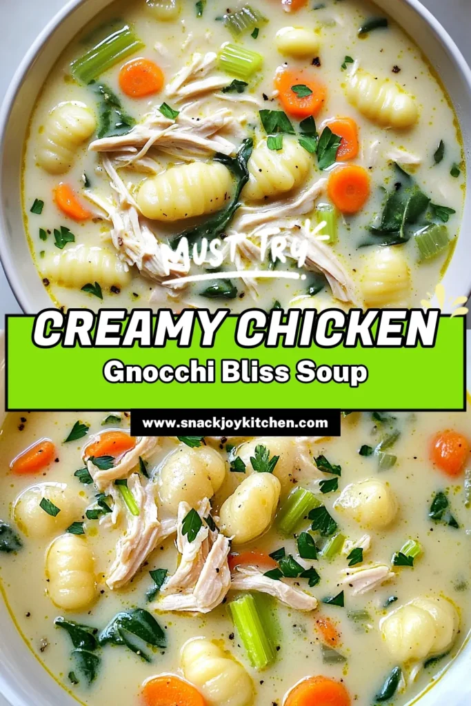 Warm up your evenings with this Cozy Slow Cooker Creamy Chicken Gnocchi Soup that’s bursting with flavor! Made with tender chicken, hearty vegetables, and delicious gnocchi, this easy recipe is perfect for a comforting meal at home. Just throw the ingredients in your slow cooker, and let it do the magic! Click through for full instructions and enjoy a cozy bowl tonight! #SlowCookerRecipes #ComfortFood #GnocchiSoup #EasyDinnerIdeas