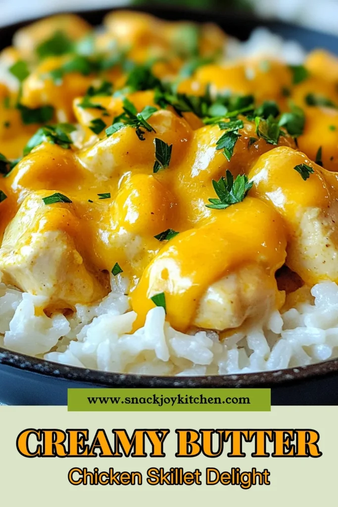 Discover the mouthwatering Texas Roadhouse Butter Chicken Skillet recipe that will elevate your dinner game! This creamy chicken skillet recipe combines tender chicken with rich, melted cheddar for an easy chicken dinner that satisfies. Serve it over rice for the perfect buttery, flavorful dish. Treat your family to this skillet chicken with cheddar tonight! Save this recipe for your next meal idea! #TexasRoadhouseButterChicken #CreamyChickenSkillet #EasyChickenDinner #SkilletChickenWithCheddar