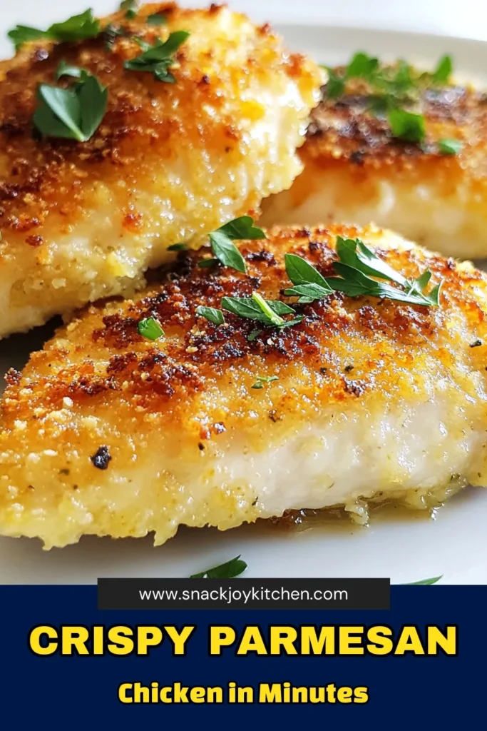 Discover this irresistible Parmesan crusted chicken recipe that delivers juicy chicken breasts baked to perfection! Coated with a crunchy blend of panko breadcrumbs and Italian seasoning, this crispy Parmesan chicken is the ideal weeknight dinner. Easy to make and full of flavor, it pairs beautifully with a salad or veggies. Save this recipe now and enjoy the ultimate comfort food experience! #ParmesanCrustedChicken #JuicyChickenBreasts #CrispyChicken #BakedChickenWithPanko