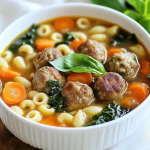 Hearty Italian Meatball Soup Savory Comfort Dish