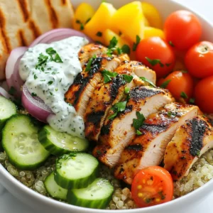 Greek Chicken Gyro Bowls Flavorful and Simple Meal
