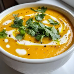 Butternut Red Pepper Soup Creamy and Comforting Bowl