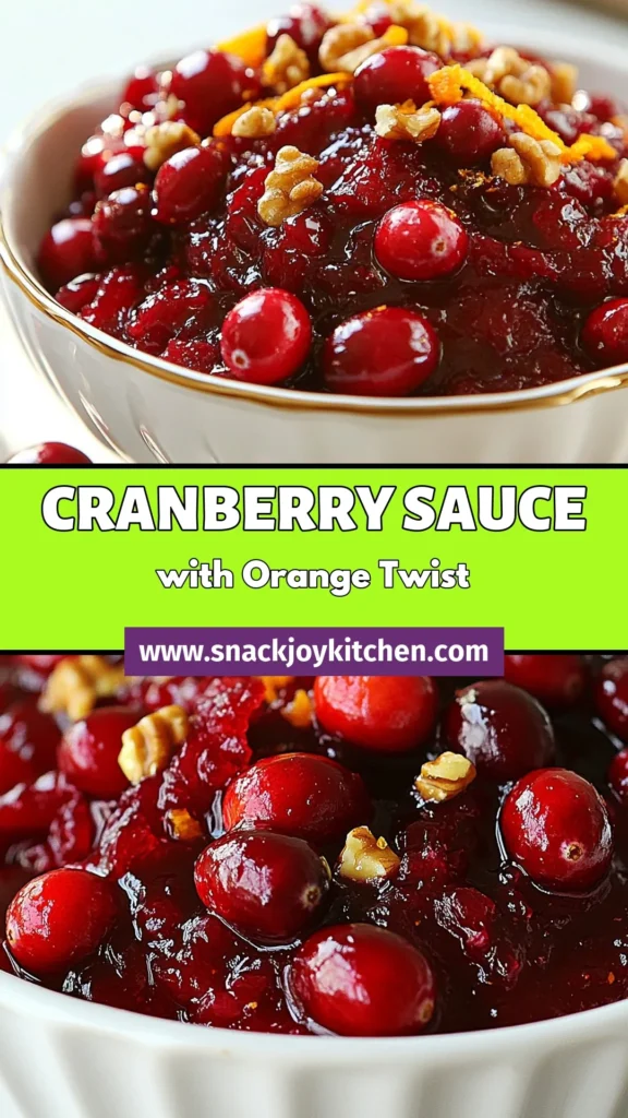 Elevate your holiday meals with this delicious make-ahead cranberry orange sauce! This homemade cranberry sauce features fresh cranberries, orange zest, and warm spices, making it a perfect addition to your festive sauces for holidays. Explore easy cranberry recipes and delight your guests with this vibrant cranberry orange sauce. Save this recipe for a flavorful twist at your next gathering! #CranberrySauce #CranberryRecipes #OrangeZestSauce #FestiveSauces