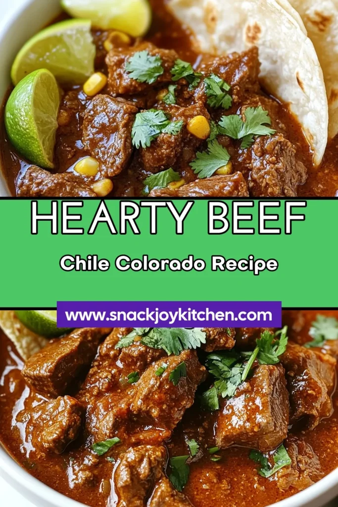 Discover the ultimate Beef Chile Colorado recipe, a delicious take on authentic Mexican beef stew that will warm your heart. This spicy beef chuck recipe features tantalizing flavors from ancho and guajillo chilies, creating the perfect Mexican comfort food recipe. Learn how to make Chile Colorado in just a few simple steps. Save this recipe for your next cozy dinner! #BeefChileColorado #MexicanFood #ComfortFood #SpicyRecipes