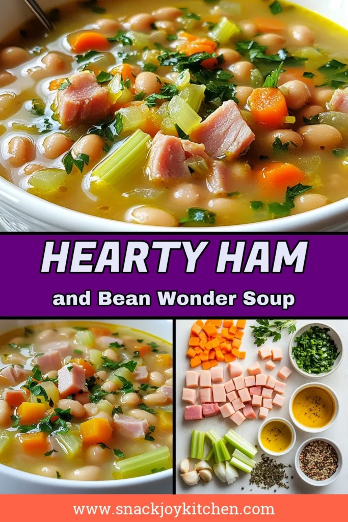 Warm up with this hearty ham and bean soup, the ultimate comfort food soup perfect for chilly days! Packed with savory ham, tender beans, and enriched with rich chicken broth, this recipe is a must-try among ham recipes. Discover the joy of hearty bean recipes that warm your soul. Don’t miss out—pin this delicious ham and bean soup recipe today! #HamAndBeanSoup #ComfortFood #HeartyRecipes #SoupSeason