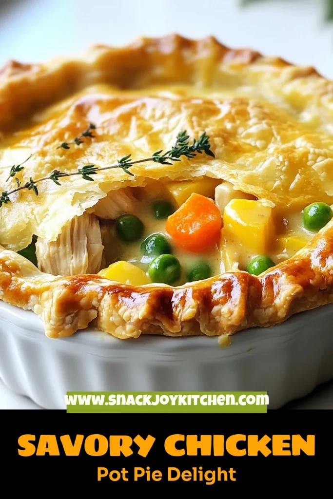 Discover the ultimate chicken pot pie recipe that combines tender chicken, fresh veggies, and a creamy filling, all wrapped in a flaky crust. This easy homemade pot pie offers a warm, delicious comfort food experience perfect for family dinners. Whether you're a seasoned cook or a beginner, this Ultimate Chicken Pot Pie is simple to make! Save this Comfort Food Recipe for a cozy meal tonight. #ChickenPotPie #ComfortFood #EasyRecipes #HomemadePotPie