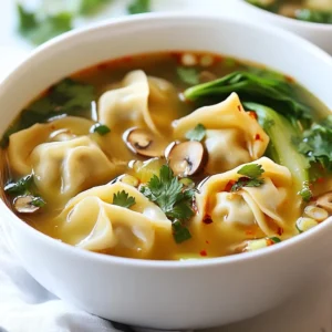Easy Wonton Soup Comforting and Delicious Recipe