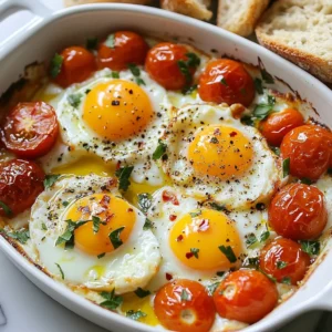 Baked Feta Eggs Delightfully Simple and Tasty Meal