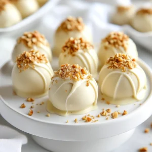 To make Biscoff cookie butter truffles, you need: - 1 cup Biscoff cookie butter - 1 cup crushed Biscoff cookies (plus extra for rolling) - 1 cup white chocolate chips - 1 tablespoon coconut oil (or vegetable oil) - A pinch of sea salt These main ingredients create a tasty mix. The cookie butter gives a creamy base. The crushed cookies add a nice crunch. The white chocolate brings sweetness and a smooth finish. You can make these truffles even better with add-ins: - 2 tablespoons finely chopped nuts (hazelnuts or almonds) These nuts add texture and flavor. Feel free to skip them if you prefer a smoother truffle. You can also try adding spices like cinnamon for extra warmth. Using good quality ingredients makes a big difference. Choose a creamy Biscoff cookie butter with no added oils or fillers. Look for white chocolate chips that melt well. Premium chocolate gives a rich taste. For the best crunch, use fresh Biscoff cookies. They should be crisp and not stale. {{ingredient_image_2}} To start, get a large mixing bowl. Add 1 cup of Biscoff cookie butter and 1 cup of crushed Biscoff cookies. Mix these together using a spatula or your hands. You want it to have a thick, dough-like feel. If it feels too sticky, don&rsquo;t worry! This mixture will be perfect after chilling. Once your mixture is ready, cover the bowl with plastic wrap. Place it in the fridge for about 30 minutes. This helps the mixture firm up. After it chills, take it out and scoop small portions, about 1 inch across. Roll these between your palms to shape smooth balls. Place the truffles on a baking sheet lined with parchment paper. This keeps them from sticking. Now, it&rsquo;s time to melt the chocolate. In a microwave-safe bowl, combine 1 cup of white chocolate chips and 1 tablespoon of coconut oil. Heat them in the microwave in 30-second bursts. Stir after each interval until the chocolate is fully melted and smooth. Now dip each truffle into the melted chocolate. Make sure they are well coated. Let any extra chocolate drip off before rolling them in crushed Biscoff cookies or chopped nuts. Place them back on the baking sheet. Let the truffles harden either at room temperature or in the fridge for 15-20 minutes. For a fun touch, drizzle more melted chocolate over the top after they set. Enjoy your tasty truffles! To get the right texture for your truffles, start with room temperature Biscoff cookie butter. This makes mixing easier. Combine it with crushed Biscoff cookies until you have a thick dough. Chill the mixture for about 30 minutes. Chilling helps the dough firm up. It will be easier to roll into balls. Use your hands to shape the truffles. Roll them gently to keep them smooth. Avoid pressing too hard. This will help maintain the soft center. Keep your truffles fresh by storing them in an airtight container. Place a layer of parchment paper between each layer. This will prevent them from sticking together. Store them in the fridge for up to two weeks. If you want to keep them longer, freeze them. Use a freezer-safe container or bag. They can stay in the freezer for up to three months. Just remember to thaw them in the fridge before serving. Presentation makes a big difference! Arrange the truffles in a pretty box or on a cake stand. You can add extra crushed Biscoff cookies on top for a nice look. Sprinkle a bit of sea salt for a gourmet touch. For gifts, wrap them in clear cellophane and tie with a ribbon. This adds a nice personal touch. You can also drizzle more melted white chocolate over the top for extra flair. Let it set before serving. These simple ideas will impress your friends and family! Pro Tips Chill for Best Results: Chilling the truffle mixture is crucial for easier rolling. If the mixture feels too sticky, return it to the fridge for a few more minutes. Perfect Chocolate Coating: Make sure the white chocolate is fully melted and smooth before dipping. This ensures a beautiful and even coating on each truffle. Experiment with Flavors: Feel free to add different flavorings to the truffle mixture, such as vanilla extract or a pinch of cinnamon, for a unique twist on the classic recipe. Storage Tips: Store the truffles in an airtight container in the refrigerator for up to two weeks. They can also be frozen for longer storage&mdash;just allow them to thaw in the fridge before serving. {{image_4}} You can change the flavor of your Biscoff cookie butter truffles by using different types of chocolate. Dark chocolate gives a rich taste. Milk chocolate adds creaminess. Each type creates a unique treat. Choose what you like best! You can also mix chocolates for a fun twist. Melt them just like white chocolate, and dip the truffles. If you want nut-free truffles, skip the nuts in the recipe. The texture stays creamy and smooth without them. You can use crushed Biscoff cookies for the coating. This keeps the truffles safe for those with nut allergies. They will still be delicious and crunchy! Mixing other flavors into your truffles can heighten their taste. Adding a little coffee can give a great kick. Just blend in one tablespoon of instant coffee to the cookie butter mix. If you're a caramel lover, try drizzling caramel on top of the truffles. It adds a sweet surprise! You can also use caramel-flavored chocolate to coat your truffles. The options are endless! To keep your Biscoff cookie butter truffles fresh, store them in an airtight container. Place parchment paper between layers to prevent sticking. This method helps maintain their shape and flavor. Keep the container in a cool, dry place away from sunlight. Avoid the fridge unless it&rsquo;s very hot outside, as cold can change their texture. You can freeze these truffles for long-term storage. First, freeze them on a baking sheet for about an hour until firm. Once frozen, transfer them to a freezer-safe bag or container. Make sure to label the bag with the date. You can enjoy them for up to three months. When ready to indulge, let them thaw in the fridge or at room temperature. Biscoff cookie butter truffles last about one week in the pantry. If stored in the fridge, they can last up to two weeks. Freezing extends their shelf life to three months. Always check for any off smells or changes in texture before enjoying. With proper storage, you can savor these delightful treats over time. No, regular peanut butter won&rsquo;t work the same. Biscoff cookie butter has a unique spice and flavor. It adds a rich taste that peanut butter lacks. If you want a similar taste, look for cookie butter brands. They mimic Biscoff's flavor and texture well. You can find Biscoff cookie butter at most grocery stores. Check the aisle with spreads or near the cookies. Online retailers like Amazon also sell it. For pre-made truffles, local bakeries or specialty stores may offer them. Some grocery chains sell them in their dessert sections. Yes, you can make these truffles ahead. They stay fresh for up to a week in the fridge. Just keep them in an airtight container. You can also freeze them for longer storage. Thaw them in the fridge before serving. Making Biscoff Cookie Butter Truffles is fun and easy. You gather good ingredients, mix them, and chill. These steps create a rich, tasty treat that you can enjoy or share. Remember to store your truffles well for freshness. You can also try different chocolates or flavors for something new. With these tips, you can make great truffles at home. Enjoy the cooking journey and the sweet results!