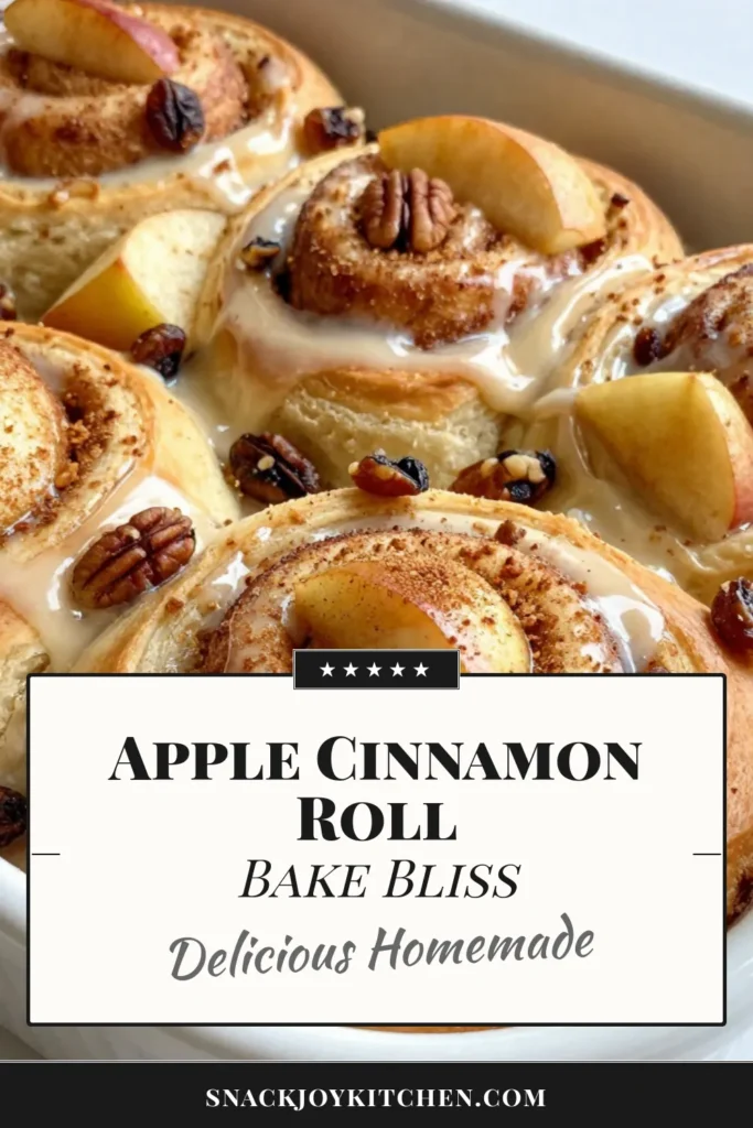 Indulge in this delicious Apple Cinnamon Roll Bake, an easy cinnamon roll recipe that combines fluffy cinnamon rolls with apples for a baked apple dessert that's perfect for any occasion. With warm spices and gooey icing, these cinnamon rolls with apples are a must-try. Whip up this delightful dish in just 40 minutes! Save this recipe for mouthwatering apple dessert recipes that are sure to impress. #AppleCinnamonRollBake #EasyCinnamonRollRecipe #BakedAppleDessert #AppleDessertRecipes
