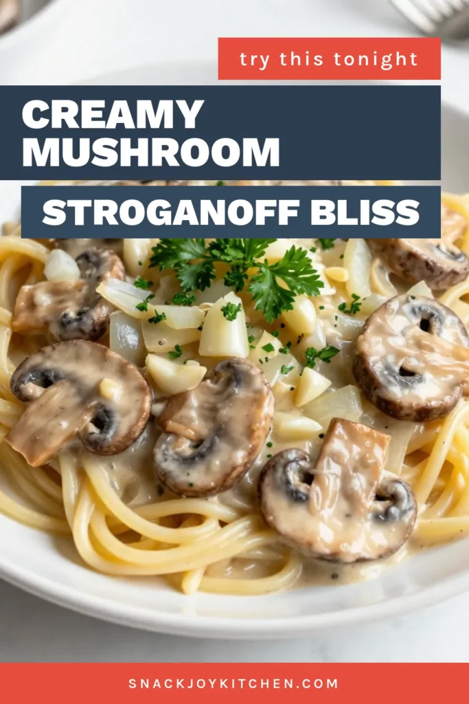 Indulge in this creamy mushroom stroganoff recipe perfect for plant-based comfort food lovers! This vegan stroganoff combines fresh mushrooms, onion, and a luscious sauce for a delightful creamy mushroom pasta experience. Whether you're vegetarian or simply seeking a delicious meal, this vegetarian stroganoff is sure to satisfy. Try it today and enjoy a taste of comfort! #MushroomStroganoff #VeganStroganoff #CreamyMushroomPasta #PlantBasedComfortFood