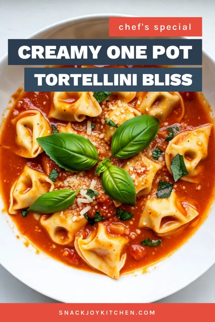 Looking for a quick, delicious dinner idea? Try this irresistible creamy tomato basil tortellini! In just 20 minutes, you can whip up a one-pot tortellini recipe that's packed with flavor and perfect for vegetarians. This easy pasta recipe features cheese tortellini, fresh tomatoes, and aromatic basil for a comforting weeknight meal. Save or share this must-try vegetarian tortellini dish today! #OnePotRecipes #PastaLovers #VegetarianDinner #EasyRecipes