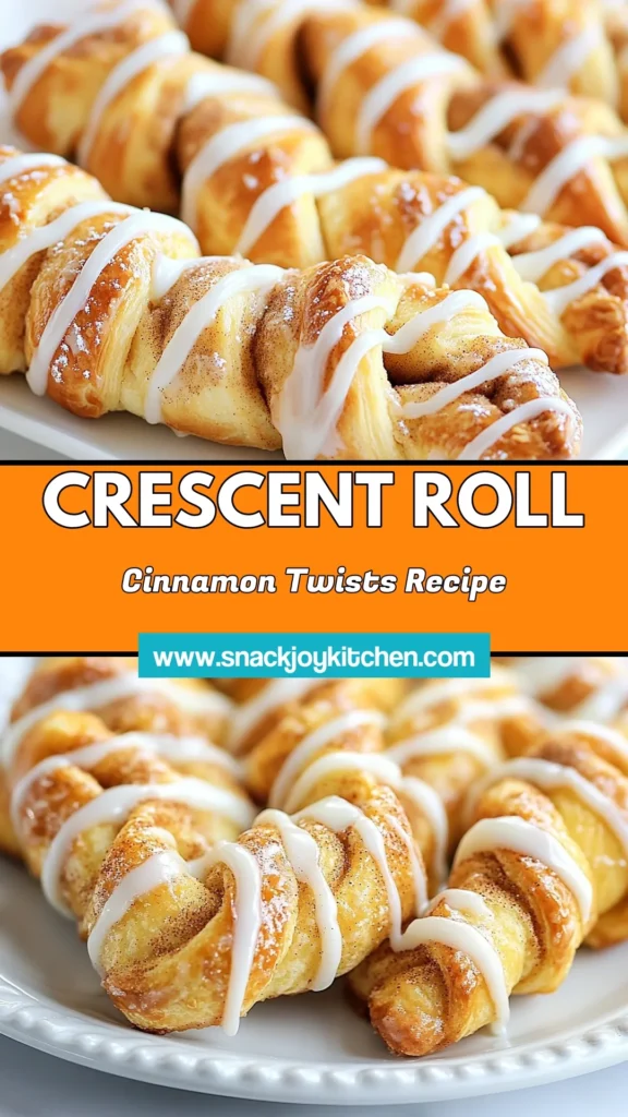 Indulge in the deliciousness of Crescent Roll Cinnamon Twists, a quick cinnamon roll alternative that’s perfect for any occasion! This easy cinnamon dessert recipe combines buttery cinnamon pastries with a delightful glaze for a treat everyone will love. Ready in just 30 minutes, these homemade cinnamon twists are sure to impress! Pin this recipe and enjoy baking today! #CinnamonTwists #EasyDessert #CrescentRolls #BakingFun