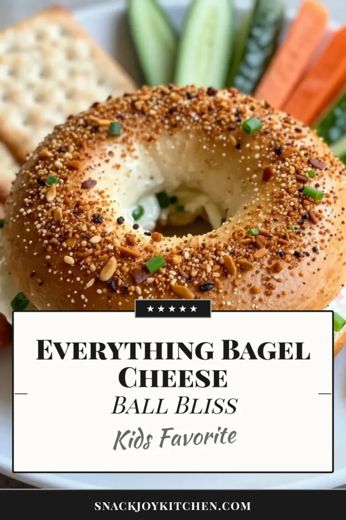 Elevate your gatherings with this Everything Bagel Cheese Ball, a delicious cream cheese appetizer that's perfect for any occasion. This easy cheese ball recipe combines sharp cheddar, fresh herbs, and the irresistible flavor of Everything Bagel seasoning. Serve it with assorted crackers and veggies for a crowd-pleasing dip that your guests will love. Save this recipe and impress your friends! #EverythingBagelCheeseBall #EasyPartyDips #CheeseBallRecipe #CreamCheeseAppetizer