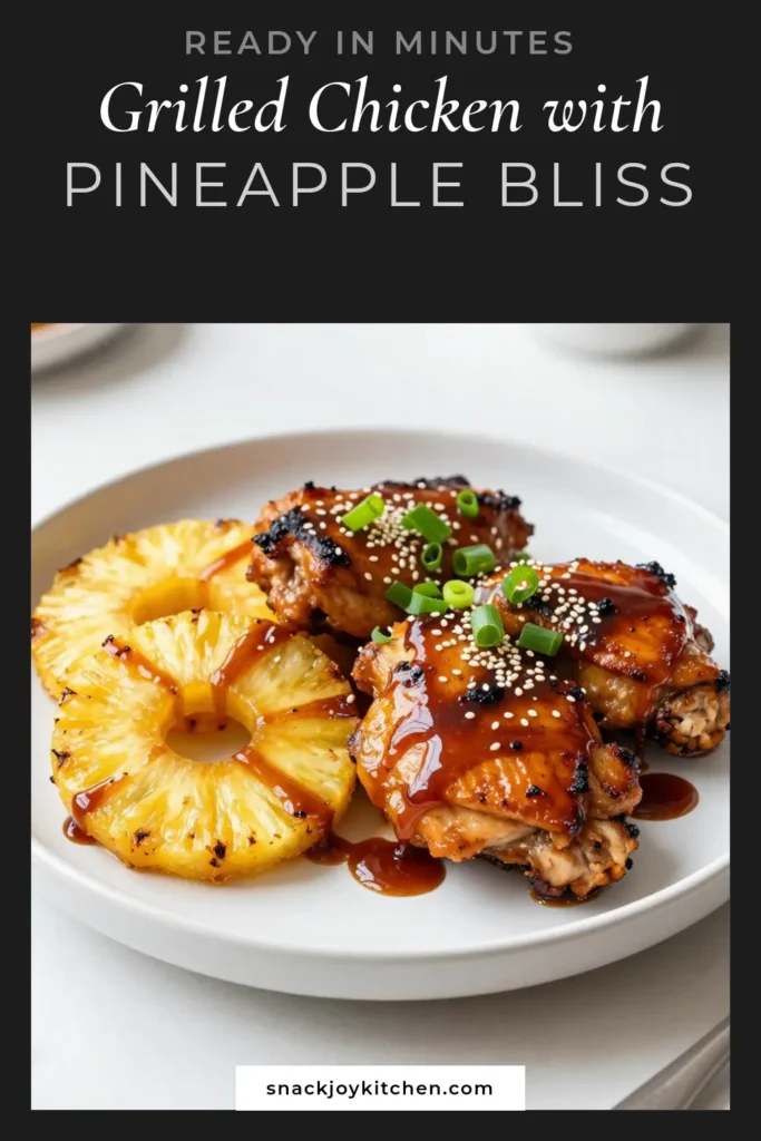 Elevate your dinner with this easy grilled teriyaki chicken recipe featuring succulent chicken thighs marinated in a delicious pineapple chicken marinade. This teriyaki chicken with pineapple is perfect for BBQ nights and is sure to impress. Get ready for a delightful BBQ chicken thighs recipe that everyone will love! Save this recipe for your next easy grilled chicken dinner and enjoy the flavors! #GrilledChicken #TeriyakiChicken #BBQRecipes #EasyDinnerIdeas