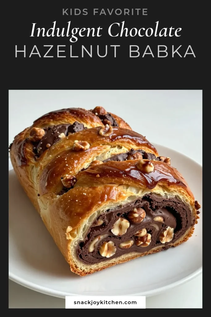Indulge in this decadent chocolate hazelnut babka recipe that's perfect for dessert lovers! Learn how to make babka from scratch using Nutella for a rich, homemade babka with Nutella that will impress everyone. This chocolate hazelnut bread recipe features a delicious filling, making it a must-try! Don't miss out—pin this recipe now and elevate your baking game! #BabkaRecipe #ChocolateHazelnut #HomemadeBaking #DessertDelight