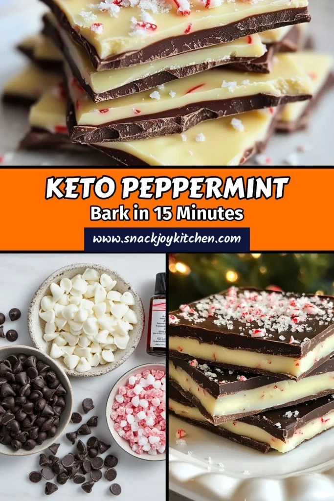 Indulge in the festive spirit with this easy Keto Peppermint Bark recipe! Perfect for those looking for sugar-free holiday treats, this low-carb chocolate dessert is a guilt-free way to satisfy your sweet tooth. With layers of rich, sugar-free chocolate and a hint of peppermint, these keto-friendly sweets are ideal for any occasion. Try this simple sugar-free dessert recipe today and share the joy! #KetoPeppermintBark #SugarFreeTreats #LowCarbDessert #KetoSweets