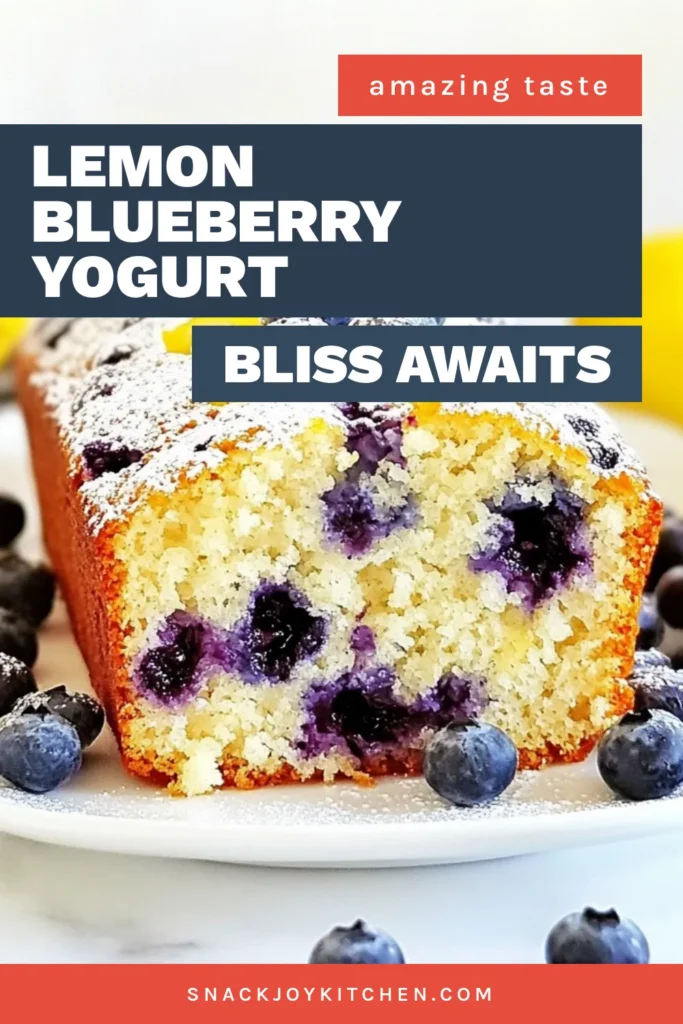 Looking for a delightful twist on homemade bread? Try this Lemon Blueberry Yogurt Loaf! It's an easy yogurt loaf recipe that combines tangy lemon and sweet blueberries, making it perfect for breakfast or snacks. This healthy blueberry loaf is moist and bursting with flavor. Follow this simple Lemon Blueberry Bread recipe and impress your family and friends! Save this recipe today! #LemonBlueberryYogurtLoaf #YogurtLoafRecipe #HomemadeBlueberryBread #HealthyBlueberryLoaf