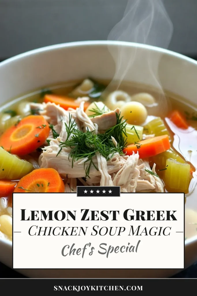 Discover the comforting flavors of Greek lemon chicken soup with this easy orzo chicken soup recipe! Packed with fresh ingredients and healthy goodness, this healthy Greek soup is perfect for any day. With zesty lemon and tender chicken, it's sure to become a family favorite. Try this easy lemon chicken soup today for a delightful meal. Save this recipe for later! #GreekLemonChickenSoup #OrzoChickenSoup #HealthyGreekSoup #EasyLemonChickenSoup