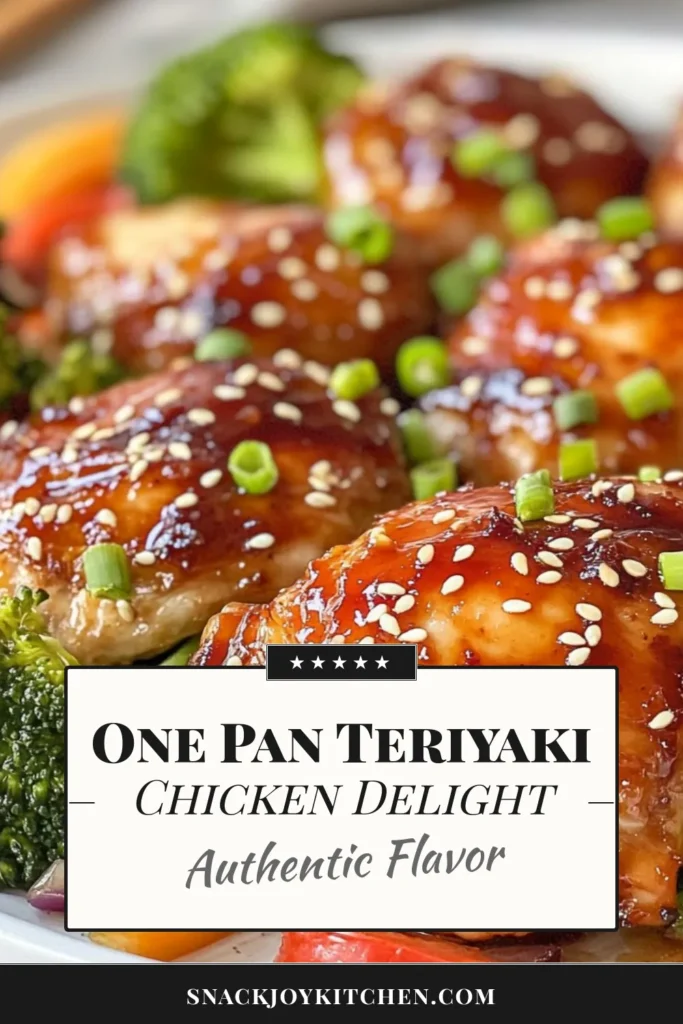 Savor the flavor with this easy Sheet Pan Teriyaki Chicken and Vegetables recipe! Perfect for a quick weeknight dinner, this one-pan teriyaki meal features savory teriyaki chicken thighs and a colorful mix of fresh veggies. It's a delicious, healthy option that requires minimal cleanup. Try this easy chicken dinner recipe tonight and enjoy a flavorful feast! Save and share your creation! #TeriyakiChicken #SheetPanDinner #EasyRecipes #HealthyEating