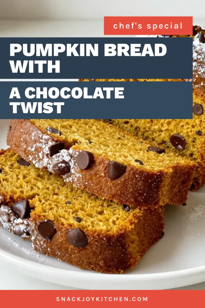 Indulge in this irresistible Chocolate Chip Pumpkin Bread that combines the warm flavors of fall with chocolatey goodness! This easy pumpkin bread recipe results in a moist chocolate chip bread that's perfect for breakfast or dessert. Try this Pumpkin Chocolate Bread Recipe to impress your family and friends. Don't miss out—save this recipe for later and bring some deliciousness to your table! #ChocolateChipPumpkinBread #PumpkinBreadWithChocolate #EasyPumpkinBreadRecipe #PumpkinChocolateBreadRecipe