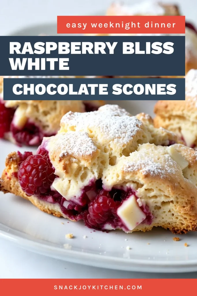 Looking for a delightful treat? Try these easy white chocolate raspberry scones! This homemade scone recipe features fresh raspberries and creamy white chocolate, making it perfect for desserts or brunch. Get inspired with these dessert scone ideas that everyone will love. Bake a batch today and enjoy the sweet combination of flavors! Save this recipe for later! #WhiteChocolateRaspberryScones #EasySconeRecipe #BakingWithRaspberries #HomemadeScones