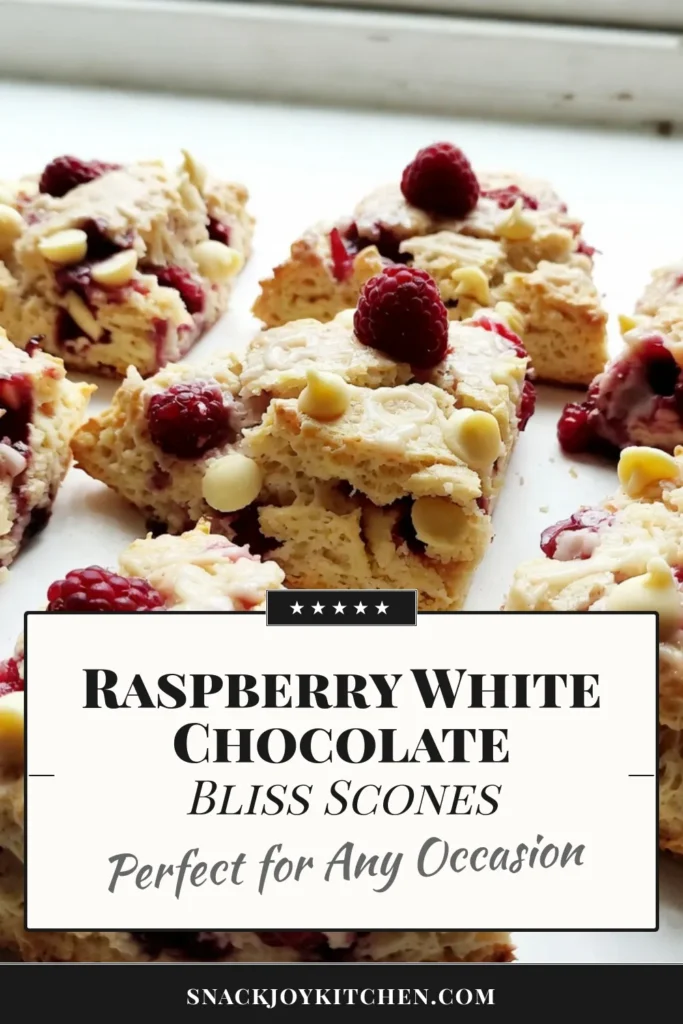 Indulge in the delightful taste of Raspberry White Chocolate Scones with this easy scone recipe! Perfect for any fresh raspberry dessert lover, these scones combine tart raspberries with creamy white chocolate for a delicious treat. Follow our scone baking tips for perfect results every time. Don’t miss out! Save this recipe now and impress your friends and family with your baking skills. #RaspberryDesserts #SconeRecipe #BakingWithWhiteChocolate #SconeBakingTips