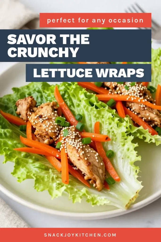 Discover the ultimate quick chicken wrap recipe with these delicious Sesame Ginger Chicken Lettuce Wraps! Perfect for a healthy meal, these gluten-free lettuce wraps feature ground chicken mixed with vibrant veggies and a delightful sesame-ginger sauce. Perfect for lunch or dinner, enjoy tasty lettuce wraps with ground chicken that are ready in just 25 minutes. Save this recipe now and treat yourself to a nutritious and satisfying meal! #HealthyEating #GlutenFree #ChickenWraps #QuickRecipes
