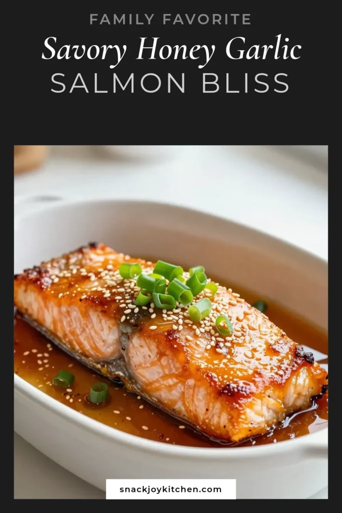 Savor the deliciousness of honey garlic salmon with this easy salmon dinner recipe! Our honey garlic glazed salmon is not only quick to prepare but also healthy and packed with flavor. The perfect blend of honey soy glaze salmon creates a mouthwatering dish the whole family will love. Try this glazed salmon recipe tonight and elevate your meal! Save this pin for your go-to salmon recipes! #HoneyGarlicSalmon #GlazedSalmonRecipe #EasySalmonDinner #HealthySalmonRecipes