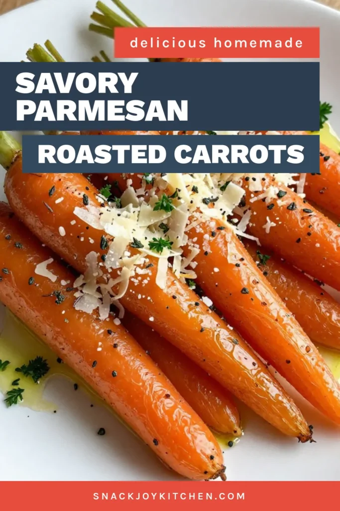 Discover the deliciousness of Parmesan roasted carrots with this easy herb roasted carrots recipe. These garlic Parmesan carrots are the perfect healthy carrot side dish that complements any meal. Made with tender roasted baby carrots with herbs, this dish is sure to impress your family and friends. Ready in just 40 minutes, don’t miss out on this flavorful treat. Save this recipe for your next dinner! #ParmesanRoastedCarrots #HealthySideDish #CarrotRecipes #RoastedVegetables