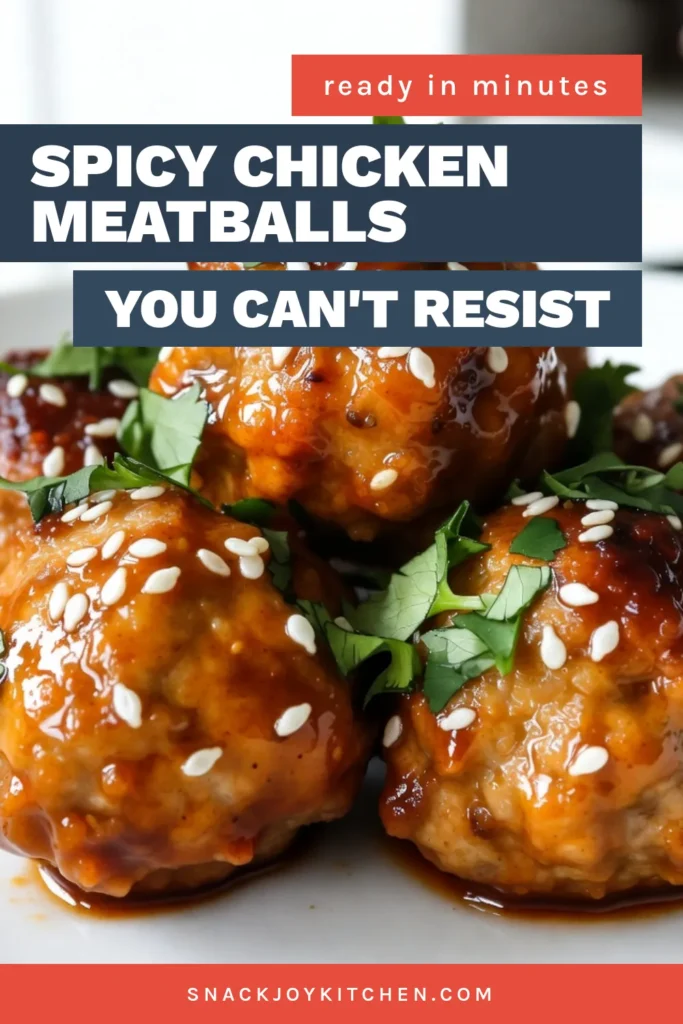 Indulge in these delicious Firecracker Chicken Meatballs that pack a spicy punch! This easy chicken meatballs recipe features ground chicken, fresh herbs, and a mouthwatering firecracker sauce. Perfect as an appetizer or main dish, these baked chicken meatballs are a healthier choice. Try them today and elevate your cooking game! Save this recipe and share the spice! #FirecrackerChickenMeatballs #SpicyChickenMeatballsRecipe #EasyChickenMeatballs #BakedChickenMeatballs