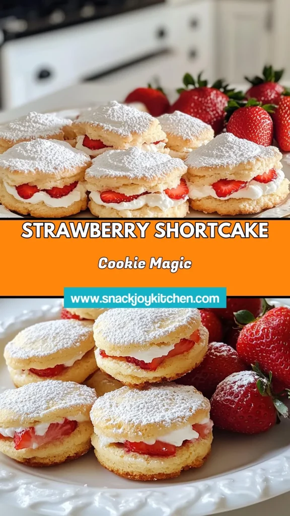 Indulge in the deliciousness of strawberry shortcake cookies with this easy cookie recipe! Perfect for strawberry dessert lovers, these soft cookies with strawberries are a delightful twist on a classic treat. Made with almond flour cookies for added texture, you won't be able to resist them. Try this simple recipe today and impress your friends and family! Save it for later! #strawberryshortcakecookies #easycookierecipes #strawberrydessertrecipes #almondflourcookies