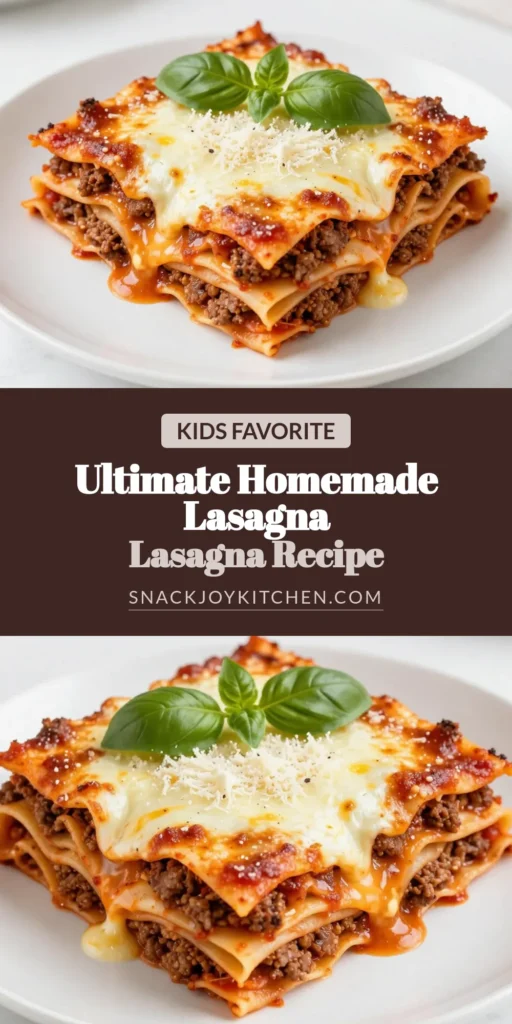 Create a delicious homemade lasagna with my easy lasagna recipe featuring ground beef and layers of cheesy goodness. Perfect for family dinners, this classic lasagna recipe is both satisfying and simple to prepare. Impress your loved ones with every slice of this creamy, cheesy lasagna. Try it today and share the joy of homemade cooking! Don’t forget to save this recipe! #HomemadeLasagna #EasyLasagnaRecipe #GroundBeefLasagna #CheesyLasagna