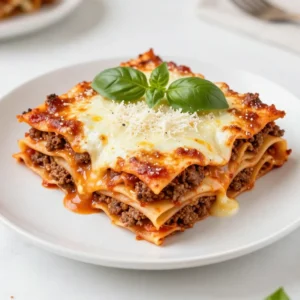To make my best homemade lasagna, you will need the following ingredients: - 12 lasagna noodles - 1 lb ground beef or turkey - 1 medium onion, finely chopped - 2 cloves garlic, minced - 3 cups marinara sauce (your choice of store-bought or homemade) - 15 oz ricotta cheese - 1 large egg - 2 cups shredded mozzarella cheese - 1 cup grated Parmesan cheese - 1 tablespoon dried oregano - 1 tablespoon fresh basil (or 1 teaspoon dried) - Salt and freshly ground black pepper, to taste - 1 tablespoon olive oil for cooking You can make changes if you need to. Here are some ideas: - Meat: Use ground chicken or plant-based meat for a lighter option. - Cheese: Swap ricotta for cottage cheese or use vegan cheese. - Noodles: Try whole wheat or gluten-free lasagna noodles if needed. - Sauce: Use pesto or a white sauce instead of marinara for a twist. This lasagna can fit many diets: - Gluten-Free: Use gluten-free lasagna noodles. - Vegetarian: Skip the meat and add more veggies like spinach or mushrooms. - Dairy-Free: Use non-dairy cheese and a plant-based ricotta. These options can help everyone enjoy my best homemade lasagna. {{ingredient_image_2}} First, I preheat the oven to 375&deg;F (190&deg;C). This step is key for great baking. While it heats, I boil salted water in a large pot. I carefully add 12 lasagna noodles, cooking them until they are al dente. After cooking, I drain the noodles and lay them flat on a baking sheet. This keeps them from sticking. Next, I heat 1 tablespoon of olive oil in a large skillet over medium heat. I add 1 finely chopped onion and saut&eacute; for about 3-4 minutes. Once the onion is soft, I throw in 2 minced garlic cloves. I let that cook for another minute to bring out the flavor. Then, I add 1 pound of ground beef or turkey. I break it apart with a spatula and cook until it is no longer pink. I drain any fat from the skillet. After that, I pour in 3 cups of marinara sauce. I add 1 tablespoon of dried oregano, 1 tablespoon of fresh basil, salt, and pepper. I let this simmer for about 5-10 minutes. This helps the flavors blend. Now, I grab a 9x13 inch baking dish and start layering. I spread a thin layer of meat sauce on the bottom. Then, I place 4 lasagna noodles on top, making sure they don&rsquo;t overlap. Next, I spread half of the ricotta mixture over the noodles. I make the ricotta mixture by mixing 15 oz of ricotta cheese with 1 large egg and a pinch of salt and pepper in a bowl. After that, I add a layer of meat sauce and sprinkle on some mozzarella cheese. I repeat this process until I&rsquo;ve used all ingredients. For the last layer, I place the final 4 noodles, top with the remaining meat sauce, and finish with more mozzarella and 1 cup of grated Parmesan cheese. I cover the dish with aluminum foil and pop it into the oven for 25 minutes. After that, I remove the foil and bake for another 15-20 minutes. I look for the cheese to be melted and bubbly. Once done, I let the lasagna cool for 10-15 minutes. This resting time is important. It helps the slices keep their shape when I serve them. Layering is key for great lasagna. Start with a thin meat sauce layer. This keeps noodles from sticking. Place four noodles on the sauce. Make sure they don&rsquo;t overlap. Next, spread half of the ricotta mixture over the noodles. Follow that with meat sauce and a sprinkle of mozzarella. Repeat this until you run out of ingredients. For the top, end with noodles, more meat sauce, and a final layer of cheese. This creates a nice, even finish. To make flavors pop, use fresh herbs. Fresh basil gives a bright taste. Dried oregano adds warmth. Allow the meat sauce to simmer for 5-10 minutes. This helps the seasonings mix well. Taste and adjust salt and pepper as needed. A little seasoning goes a long way. The ricotta mix should be creamy, but not too runny. This keeps each bite flavorful and rich. Let the lasagna cool for about 10-15 minutes after baking. This resting time helps it hold shape. Slice into squares for easy serving. I like to top each piece with fresh basil. It adds color and a fresh taste. Serve with warm garlic bread on the side. This makes the meal feel complete. Enjoy every bite of your homemade lasagna! Pro Tips Use No-Cook Noodles: If you're short on time, consider using no-cook lasagna noodles. They save time and will cook perfectly in the oven with the moisture from the sauces. Let it Rest: Allow your lasagna to rest for 10-15 minutes after baking. This helps it set and makes slicing easier, resulting in cleaner portions. Experiment with Cheese: Feel free to mix different types of cheese, such as provolone or fontina, for a unique flavor twist. Just ensure the total cheese amount remains the same. Layer Wisely: When layering, avoid overlapping the noodles to ensure even cooking and to prevent sticking. Each layer should be evenly spread for the best results. {{image_4}} You can make a tasty vegetable lasagna. Use layers of fresh veggies like spinach, zucchini, and bell peppers. This makes a great meatless dish. Start with the same marinara sauce and noodles. Replace the meat with saut&eacute;ed veggies. You can also add mushrooms for extra flavor. Use the ricotta mix as usual. This option is healthy and still very filling. Cheese plays a big role in lasagna. You can switch up the cheeses to find your favorite mix. Instead of just mozzarella, try provolone or gouda for a richer taste. You can add more layers of ricotta or even goat cheese for a creamy twist. Mixing cheeses gives depth and enhances the flavor. Always remember to balance the cheeses with the sauce and meat. If you like heat, consider a spicy lasagna. Add red pepper flakes to the meat sauce for a kick. You can also use spicy sausage instead of ground beef. For more heat, layer in jalape&ntilde;os or hot peppers. This gives the dish a bold flavor. Don't forget to balance the spice with creamy cheese. A hot lasagna is a wonderful way to spice up dinner. To keep your leftover lasagna fresh, let it cool first. Then, cover it tightly with plastic wrap or aluminum foil. You can also place it in an airtight container. Store it in the fridge. It will stay good for up to four days. Make sure to label your container with the date. This way, you won't forget when you made it. If you want to save lasagna for later, freezing is a great option. First, let the lasagna cool completely. Then, cut it into portions. Wrap each piece in plastic wrap and then in foil. You can also use freezer bags. Make sure to press out as much air as you can. Frozen lasagna lasts for about three months. When you are ready to eat it, just thaw it overnight in the fridge. Reheating lasagna can be easy. If you want to use the oven, preheat it to 350&deg;F (175&deg;C). Place the lasagna in an oven-safe dish and cover it with foil. This keeps it moist. Bake for about 20-30 minutes, or until heated through. You can also use the microwave. Just place a slice on a microwave-safe plate. Heat it for about 2-3 minutes, checking often. Enjoy your warm, comforting meal! Yes, you can make lasagna ahead of time. Just prepare it fully, but do not bake it. Cover it well with plastic wrap or foil. Store it in the fridge for up to two days. When you are ready to bake, take it out and add 10 to 15 extra minutes to the baking time. Lasagna can last in the fridge for about three to five days. Make sure to keep it in an airtight container. This helps keep it fresh and tasty. If you want to enjoy it longer, freezing is a great option. Lasagna pairs well with many sides. Here are a few ideas: - Garlic bread for a crunchy, buttery taste. - A fresh salad with greens, tomatoes, and a light dressing. - Steamed vegetables like broccoli or green beans for color and nutrition. - A side of Italian-style roasted potatoes for a heartier meal. These sides enhance your lasagna experience and provide balance to your meal. You now have a clear guide to making delicious lasagna. We covered the ingredients, step-by-step prep, and cooking tips. You can try various options, including vegetarian. Plus, learn how to store leftovers for later use. Lasagna is truly versatile and easy to adapt. Keep experimenting, and enjoy sharing your meals with family and friends. Remember, cooking is about having fun and being creative!