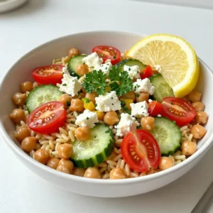 Lemony Chickpea Orzo Salad Fresh and Flavorful Dish