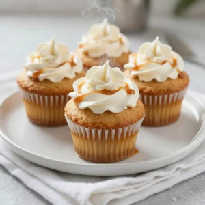 To make these tasty cupcakes, gather these key ingredients: - 1 &frac12; cups all-purpose flour - 1 cup granulated sugar - &frac12; cup unsalted butter, softened - 2 large eggs - 1 cup brewed coffee, cooled - &frac14; cup milk - 1 teaspoon vanilla extract - 1 tablespoon baking powder - &frac12; teaspoon salt - &frac12; cup caramel sauce (plus extra for drizzling) - 1 cup heavy cream, chilled - 2 tablespoons powdered sugar - 1 teaspoon espresso powder These ingredients create a rich and flavorful base. The coffee and caramel give the cupcakes their famous taste. While the main ingredients shine, you can add a few extras for more flavor: - Chocolate chips for a sweet touch - Nuts like pecans or walnuts for crunch - Flavored syrups like hazelnut or mocha for depth These optional items let you personalize your cupcakes. Mix and match to find your favorite combo! To make the baking easy, gather these tools: - Muffin pan - Cupcake liners - Mixing bowls - Electric mixer - Whisk - Measuring cups and spoons - Toothpick for testing Having the right tools helps everything go smoothly. You&rsquo;ll be ready to bake these delicious treats in no time! {{ingredient_image_2}} Start by preheating your oven to 350&deg;F (175&deg;C). This heat helps the cupcakes rise just right. Next, take a muffin pan and line it with 12 cupcake liners. This step makes it easy to remove the cupcakes after baking. In a large bowl, add &frac12; cup of softened unsalted butter and 1 cup of granulated sugar. Beat them together with an electric mixer for about 2-3 minutes. The mixture should look light and fluffy. Add 2 large eggs, one at a time. Make sure to mix well each time. Then, pour in 1 teaspoon of vanilla extract. In another bowl, whisk together 1&frac12; cups of all-purpose flour, 1 tablespoon of baking powder, 1 teaspoon of espresso powder, and &frac12; teaspoon of salt. Slowly mix this dry mix into the butter-sugar-egg blend. Alternate this with 1 cup of brewed coffee and &frac14; cup of milk. Start and end with the dry mix. Be careful not to overmix! Finally, gently fold in &frac12; cup of caramel sauce. This adds sweet swirls to your batter. Now, use a spoon or a scoop to fill each cupcake liner about two-thirds full. This gives the cupcakes room to rise. Place the muffin pan in the oven and bake for 18-20 minutes. To check if they are done, insert a toothpick into the center. If it comes out clean, the cupcakes are ready! Once baked, let them cool in the pan for 5 minutes. Then, transfer them to a wire rack to cool completely before frosting. To get the best caramel macchiato flavor, use strong brewed coffee. The coffee should be cooled to room temperature before adding it to the batter. This way, it blends well without cooking the eggs. The combination of vanilla extract and caramel sauce adds a rich sweetness. Use high-quality caramel for a more intense flavor. If you want a coffee kick, add a bit more espresso powder to the batter. Fluffy cupcakes rely on good mixing. Make sure your butter is softened to room temperature. This helps it mix well with sugar. Beat the butter and sugar until light and fluffy. This usually takes about 2-3 minutes. Add eggs one at a time, mixing well after each one. Be gentle when mixing in the dry ingredients. Overmixing can make the cupcakes dense. Fold the caramel sauce in gently for those beautiful swirls. Whipped cream is a simple and tasty frosting. Chill your heavy cream before whipping it. This helps it whip faster and hold peaks better. Add powdered sugar gradually while whipping to avoid clumps. Once the cupcakes are cool, top each with a generous dollop of whipped cream. A drizzle of caramel sauce on top adds a lovely finish. For extra flair, sprinkle cocoa powder or place coffee beans around the cupcakes on your serving platter. Pro Tips Use Fresh Coffee: For the best flavor, use freshly brewed coffee that has cooled to room temperature. This enhances the richness of the cupcakes. Chill Your Cream: Ensure your heavy cream is well chilled before whipping. This helps achieve the perfect fluffy texture for your whipped cream topping. Don't Overmix: When combining the wet and dry ingredients, mix just until combined. Overmixing can lead to dense cupcakes. Perfect Caramel Drizzle: Warm the caramel sauce slightly before drizzling for a smoother flow and an elegant finish to your cupcakes. {{image_4}} You can make these cupcakes gluten-free. Use a gluten-free flour mix instead of all-purpose flour. Look for a blend that includes xanthan gum for better structure. This change keeps the cupcakes light and fluffy. You can still enjoy the rich coffee flavor. Just be sure to check that all other ingredients are gluten-free. To make vegan caramel macchiato cupcakes, replace the eggs with flax eggs. Mix one tablespoon of flaxseed meal with three tablespoons of water. Let it sit for five minutes to thicken. Use plant-based butter or coconut oil instead of regular butter. Substitute milk with almond or oat milk. For whipped cream, try coconut cream or a store-bought vegan whip. This way, everyone can enjoy these tasty treats. If you want to switch up the frosting, there are great options. Cream cheese frosting adds a tangy flavor. Just mix cream cheese with powdered sugar and vanilla. For a chocolate twist, use chocolate ganache. Melt chocolate with heavy cream and let it cool. Drizzle it on top for a rich finish. You can also use a simple buttercream. Mix butter, powdered sugar, and a splash of coffee for an easy, sweet topping. To keep your caramel macchiato cupcakes fresh, store them correctly. First, let them cool completely. Place them in an airtight container to prevent drying. You can stack them, but use parchment paper between layers. This helps avoid squishing the frosting. Keep them at room temperature for up to three days. If your kitchen is warm, consider refrigerating them. You can freeze caramel macchiato cupcakes for later enjoyment. First, cool them completely after baking. Wrap each cupcake in plastic wrap tightly. Then, place them in a freezer-safe bag or container. Label the bag with the date. They can stay in the freezer for up to three months. When you&rsquo;re ready to enjoy, thaw them in the fridge overnight. Frost them after they thaw for the best taste. To maintain freshness, avoid exposing cupcakes to air. This can lead to dryness. If you choose to refrigerate them, use an airtight container. You can also add a slice of bread to the container. This keeps them moist by absorbing excess air. Always check for signs of spoilage before eating. If they look or smell funny, toss them out. Yes, you can use instant coffee. Just mix it with hot water as per package directions. This method gives you a quick coffee fix without brewing. However, brewed coffee adds a richer taste. I recommend sticking with brewed for the best flavor. These cupcakes stay fresh for about 3 days at room temperature. Store them in an airtight container. If you want to keep them longer, refrigerate them for up to a week. Just remember, the whipped cream topping may not hold up well past a day or two. To reheat leftover cupcakes, use the microwave. Heat them for about 10-15 seconds. This warms them up without drying them out. If you want a warm treat, add a dollop of whipped cream after microwaving. Enjoy the soft, sweet taste! Caramel macchiato cupcakes blend rich flavors in a fun, sweet treat. You learned about the key ingredients and the equipment needed for success. I shared some tips for perfecting flavor, texture, and appearance. You can even explore gluten-free and vegan options to suit your needs. Storing these cupcakes right will keep them fresh and tasty. Embrace your baking journey, and enjoy sharing these cupcakes with friends and family! Your homemade treats will impress all who taste them.