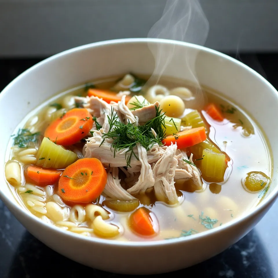 For Greek Lemon Chicken Soup, gather these key items: - 1 lb boneless, skinless chicken breast - 1 medium onion, finely diced - 2 cloves garlic, minced - 3 medium carrots, peeled and sliced into thin rounds - 2 celery stalks, sliced - 6 cups chicken broth (preferably low-sodium) - 1 cup orzo pasta (or substitute with rice if desired) - Zest and juice of 2 large lemons - 1 teaspoon dried oregano - Salt and freshly ground black pepper to taste - 2 tablespoons extra virgin olive oil - Fresh dill or parsley, chopped, for garnish You can add extra flavors or textures with these: - Spinach or kale for added greens - Red pepper flakes for some heat - Feta cheese for a tangy finish - Fresh herbs like basil or mint for extra freshness When choosing ingredients, look for: - Chicken that is pink and moist, not slimy. - Onions that feel firm and have no dark spots. - Carrots that are bright orange and firm. - Celery that snaps easily and is vibrant green. - Fresh lemons that feel heavy for their size. Using fresh ingredients makes your soup taste better and healthier. Enjoy the process of picking them! {{ingredient_image_2}} First, gather all your ingredients. You will need: - 1 lb boneless, skinless chicken breast - 1 medium onion, finely diced - 2 cloves garlic, minced - 3 medium carrots, peeled and sliced into thin rounds - 2 celery stalks, sliced - 6 cups chicken broth, preferably low-sodium - 1 cup orzo pasta (or rice, if you prefer) - Zest and juice of 2 large lemons - 1 teaspoon dried oregano - Salt and freshly ground black pepper to taste - 2 tablespoons extra virgin olive oil - Fresh dill or parsley, chopped, for garnish Wash and chop the vegetables first. This helps them cook evenly. Finely dice the onion and mince the garlic. Thinly slice the carrots and celery. Set them aside in a bowl. In a large pot, heat the extra virgin olive oil over medium heat. Add the diced onion and minced garlic. Sauté them for about 3-4 minutes. You want the onions to be soft and fragrant. Next, add the sliced carrots and celery to the pot. Stir and sauté for another 5 minutes. This step brings out the flavors of the veggies. Now, pour in the chicken broth. Bring it to a rolling boil. Once boiling, add the boneless chicken breasts. Lower the heat and let it simmer for 15-20 minutes. The chicken should be white and firm when done. When the chicken is cooked, remove it with tongs. Place it on a cutting board to cool. Shred the chicken into bite-sized pieces using two forks or your hands. Return the shredded chicken to the pot. Stir in the orzo pasta or rice. Cook it according to the package instructions, usually about 8-10 minutes. Once the orzo is tender, mix in the lemon juice, lemon zest, and dried oregano. Season with salt and freshly ground black pepper. This enhances the taste and makes it pop! Remove the pot from the heat and let it sit for 2-3 minutes. This helps the flavors blend together. Serve the soup hot in bowls. Garnish with fresh dill or parsley for a bright touch. Enjoy your warm bowl of Greek lemon chicken soup! To amp up the flavor, add fresh herbs. Fresh dill or parsley brightens the soup. You can also use thyme or mint for a different twist. Adding a splash of white wine while cooking can enhance the taste, too. Lemon zest adds a fresh burst. Don't skip it! Overcooking the chicken makes it dry. Cook until just done, then shred it. Also, avoid adding too much lemon juice at once. Start with half and taste. Too much salt can ruin your soup, so add it a little at a time. Lastly, don’t forget to stir the orzo often. This prevents it from clumping together. Serve your soup in warm bowls. Add a drizzle of olive oil for extra richness. Top with fresh herbs like dill or parsley for color and taste. Pair it with crusty bread or a fresh salad. This makes a balanced meal. Enjoy it with a glass of white wine for a festive touch. Pro Tips Use Fresh Ingredients: Fresh herbs and vegetables can significantly enhance the flavor of your soup. Opt for organic or locally sourced produce whenever possible. Control the Acidity: Adjust the amount of lemon juice to suit your taste. Start with less and gradually add more until you reach your preferred level of acidity. Make it Ahead: This soup tastes even better the next day! Prepare it in advance and store it in the fridge to allow the flavors to develop overnight. Texture Matters: For a creamier texture, consider adding a splash of cream or a dollop of Greek yogurt just before serving. This will give the soup a rich and luxurious feel. {{image_4}} You can switch orzo for other grains. Rice works well and adds a nice texture. Quinoa is another great choice. It gives a nutty flavor and extra protein. Barley can also be a hearty option that adds chewiness. Each grain brings its own unique twist to the soup. You can make this soup without chicken. Use vegetable broth instead of chicken broth. Add more veggies like zucchini, peas, or spinach for depth. Tofu or chickpeas can add protein. Use lemon juice and zest for that bright flavor. This way, you keep the spirit of the dish while making it plant-based. You can change the soup's flavor easily. Try adding spices like cumin or coriander for warmth. A pinch of red pepper flakes can give it heat. Fresh herbs like mint or basil can add a twist. You can even try a splash of coconut milk for creaminess. Each new flavor can create a different experience in your bowl. To keep your Greek Lemon Chicken Soup fresh, let it cool first. Then, pour the soup into an airtight container. This helps to keep the flavors intact. You can store it in the fridge for up to three days. If you want it to last longer, freezing is a great option. To reheat your soup, pour it into a pot over medium heat. Stir often to ensure it warms evenly. If the soup seems thick, add a splash of chicken broth or water. You can also microwave it in a bowl. Heat it in short bursts, stirring in between, until hot. If you choose to freeze the soup, do it in individual portions. Use freezer-safe bags or containers. Leave some space at the top, as liquids expand when frozen. Your soup can last up to three months in the freezer. To thaw, place it in the fridge overnight before reheating. The best type of chicken for Greek Lemon Chicken Soup is boneless, skinless chicken breast. This cut cooks quickly and stays tender. It also absorbs the lemon flavor well. You can also use chicken thighs for richer taste. They add a nice depth to the soup. Yes, you can make this soup in advance. It tastes even better the next day as the flavors meld. Just store it in an airtight container in the fridge. When you reheat, add a splash of chicken broth if it thickens too much. To make the soup gluten-free, simply replace the orzo pasta with rice. You can use any type of rice, such as jasmine or basmati. Cook the rice separately, then add it to the soup before serving. This keeps the texture nice and light. If you don’t have orzo, you can use small pasta shapes like ditalini or even rice. Quinoa is another great option for a healthier twist. Each alternative will change the soup's texture but will still taste great with the lemon and chicken flavors. If your soup is too sour, add a pinch of sugar. This balances the tartness of the lemon. You can also stir in some extra chicken broth to dilute the sourness. Taste as you go to find the right balance for your palate. This blog post covered all you need for making a tasty soup. We listed key ingredients and shared tips for freshness. You learned step-by-step instructions for preparation, cooking, and serving. I shared ways to enhance flavor and avoid typical mistakes. We also explored variations and storage tips to keep your soup fresh. Finally, I answered common questions like ingredient choices and adjustments. With these tools, you can create a delicious and customized soup that everyone will love. Enjoy your cooking!
